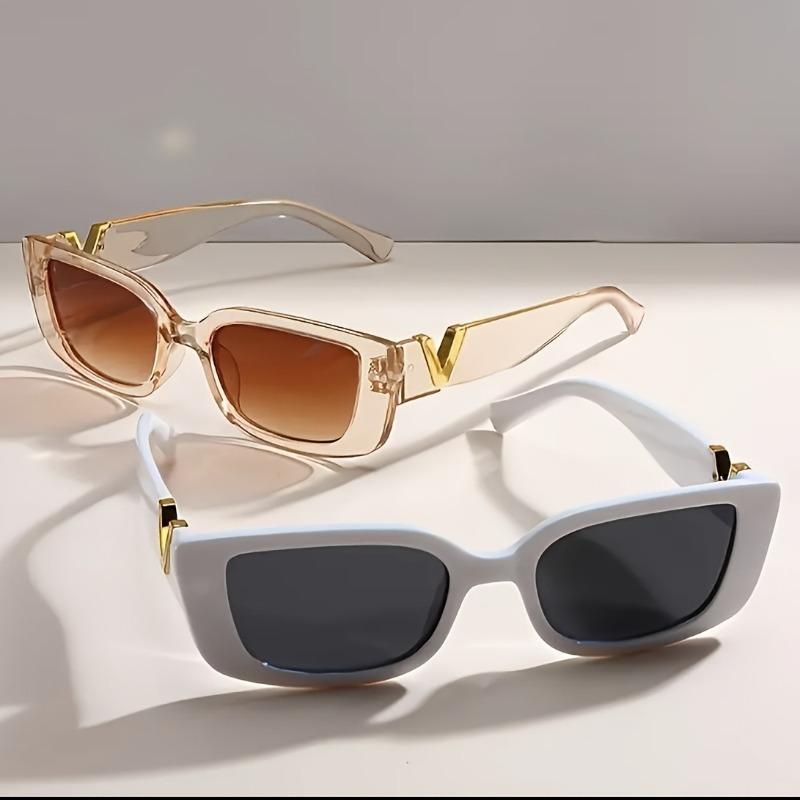 A Set Of 2 Fashionable Cat Eye Sunglasses For Women Suitable For Daily Leisure Commuting Fashionable Photography