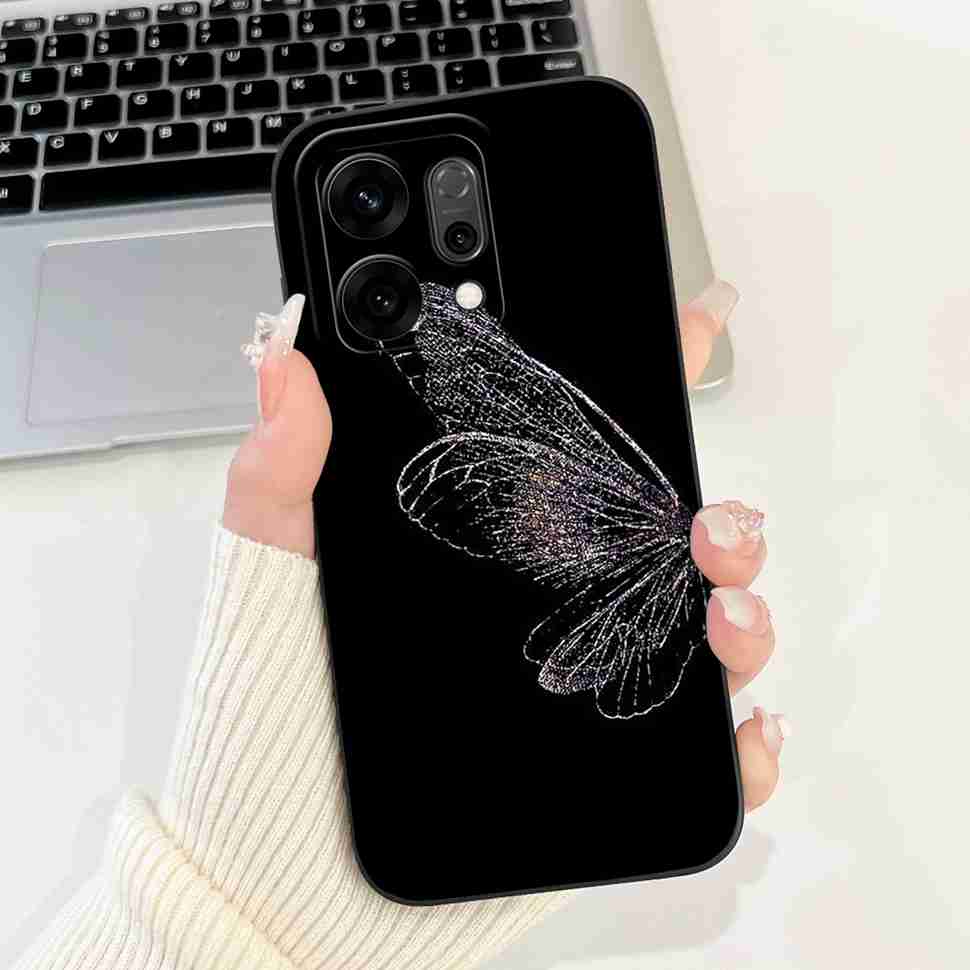 For Oppo Reno14 5G PLA110 Case Cute Rabbit Sunflower Soft Silicon Cover For Oppo Reno 14 CPH2737 6.59" Protective Cases Coque