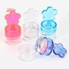 Flower Shape Nail Stamper Set with Clear Silicone Head Manicure Scraper Transfer Templates Kit for Nail Art Stamping