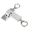 Flat Aluminum Alloy Three Tubes Survival Whistle Outdoor Survival Whistle Equipment Equipped EDC Tool