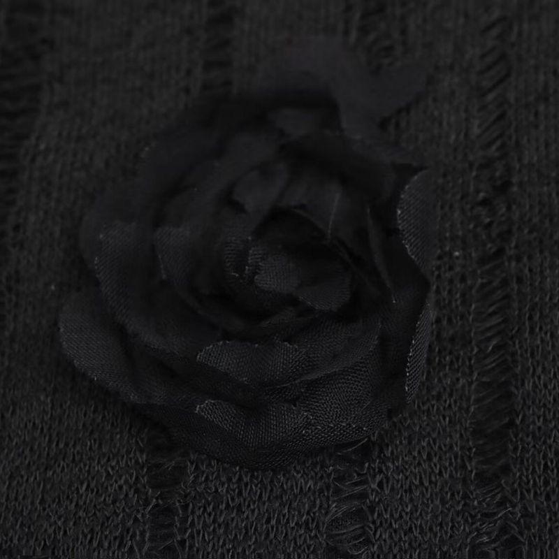 Kaslead New Arrival Women's Clothing Fashion Style Fashion Minimalist Three-Dimensional Flower Perspective Temperament Long Dress