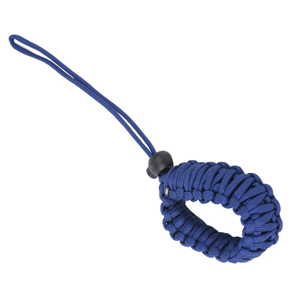 Large Size Camera Lanyard Weave Strap Anti Lost Anti Broken Digital Camera Wrist Band(Blue )
