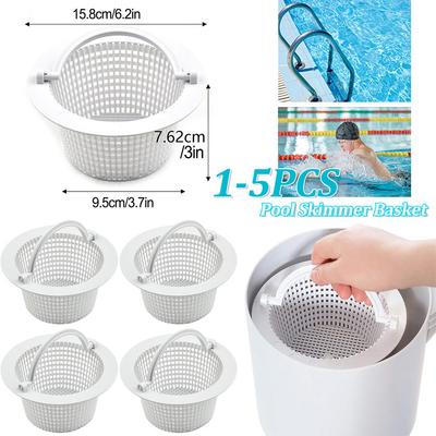 1-5PCS Pool Skimmer Basket Replacement Pool Skimmer Strainer Basket Skimmer Pool Replacement Parts for Above Ground Pool