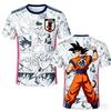 New Bandai Japanese Anime Dragon Ball Son Goku X Japan National Team Soccer Jersey Men's Sports