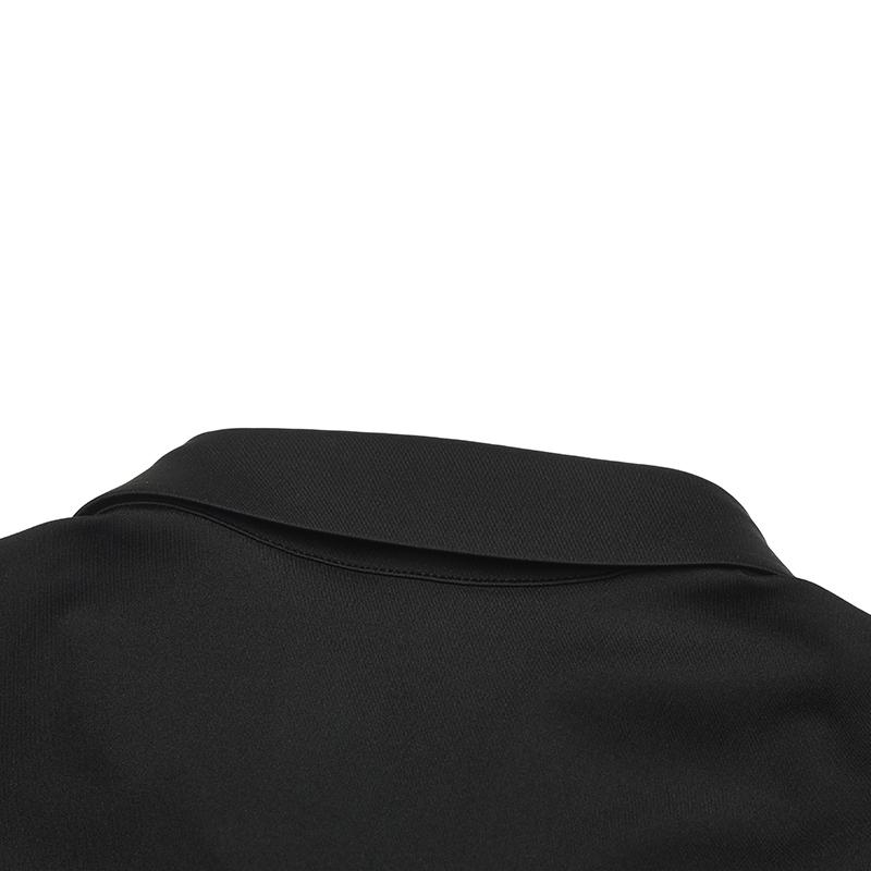 Fila Comfortable Knitted Long Sleeve Polo Shirt Men Tops Black F11M513206F-BK