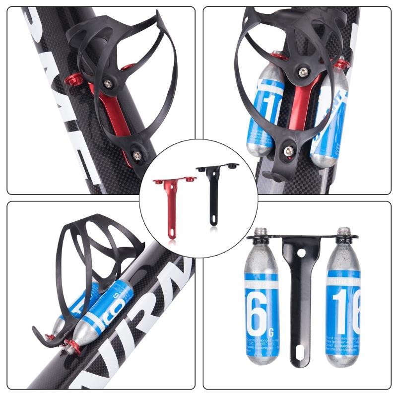 CO2 Cartridges Holder Bracket Mountain Bike Inflating Cartridges Holder Cage Mount Water Bottle Cage Mount for Road Bike