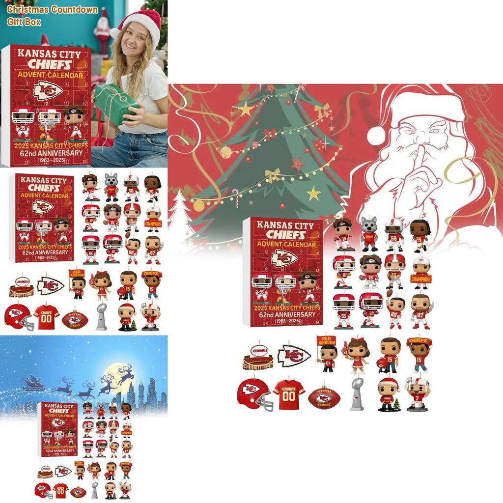 Weihnachts-Überraschungsbox-Dekoration mit Travis Kelce Fußball-Thema für Weihnachtsgeschenke