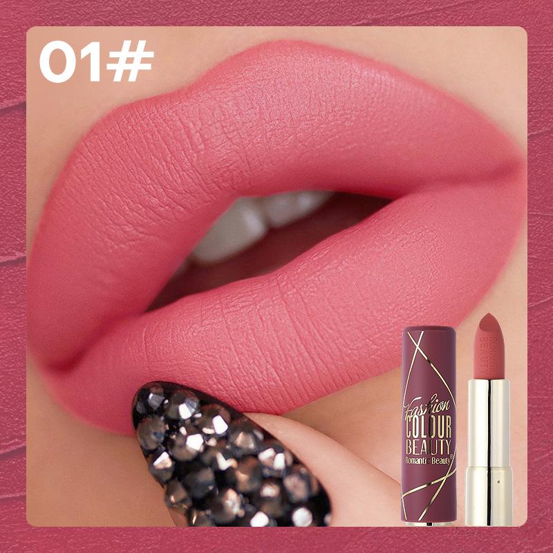 Matte Velvet Lip Glaze – Highly Pigmented & Easy Application, Long-Lasting Non-Stick Lip Color 3.4g