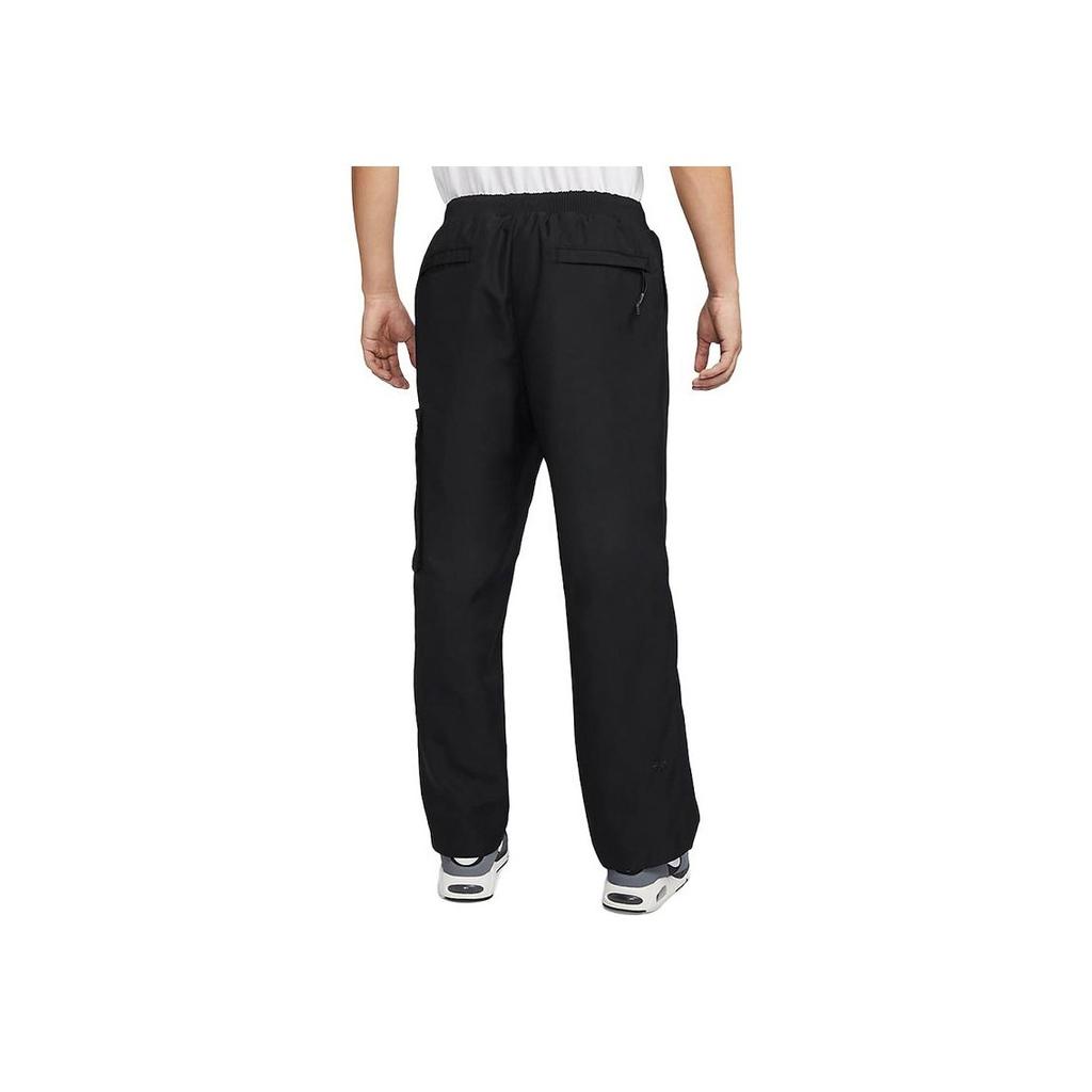 Nike Breathable Knit Sport Pants With Drawstring Men Bottoms Black FB7526-010