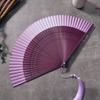 Hollow Carving Retro Hand Fan Portable Dance Fan Elegant Bamboo Folding Fan  Home Decoration