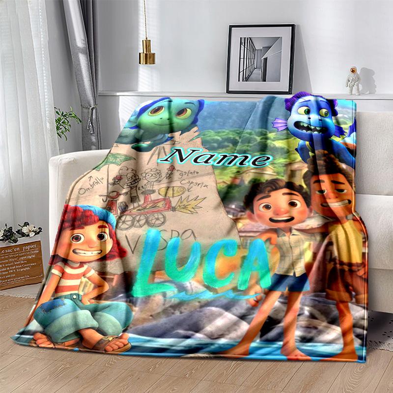 Custom 1pc Luca Friends Adventure Blanket, Soft And Comfortable Blanket, Casual Warm, Camping Travel Blanket, Birthday Gift Q910105