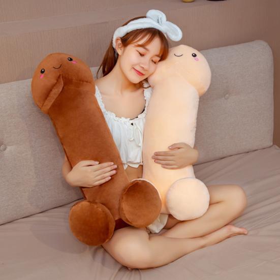 Cartoon Plush Stuffed Soft Simulation Penis Doll Cushion Xmas Girlfriend Gift