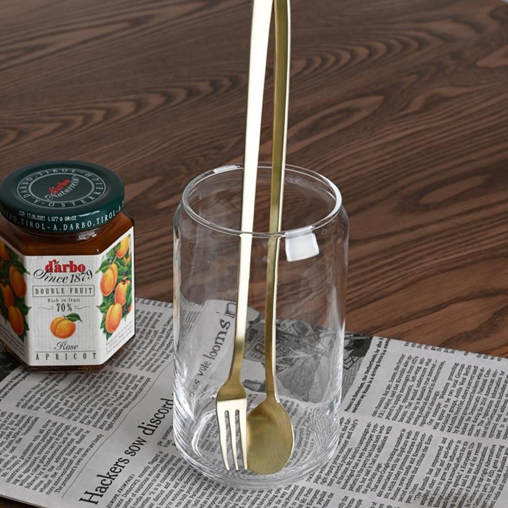 Vienna Premium Titanium Matte Long Spoon Long Fork Cutlery Set