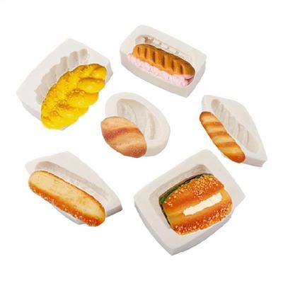 Realistic Food Silicone Mold Artificial Cake Fake-Bread Biscuit-Resin Mold Bread