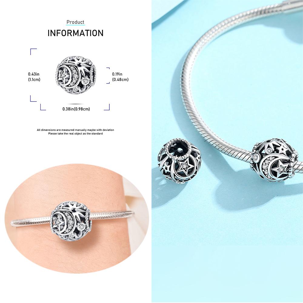 Fashionable Copper Colorful Zirconium Heart&Hollow Ball&Luminous Firefly Charm Fit Brand Bracelet Jewelry