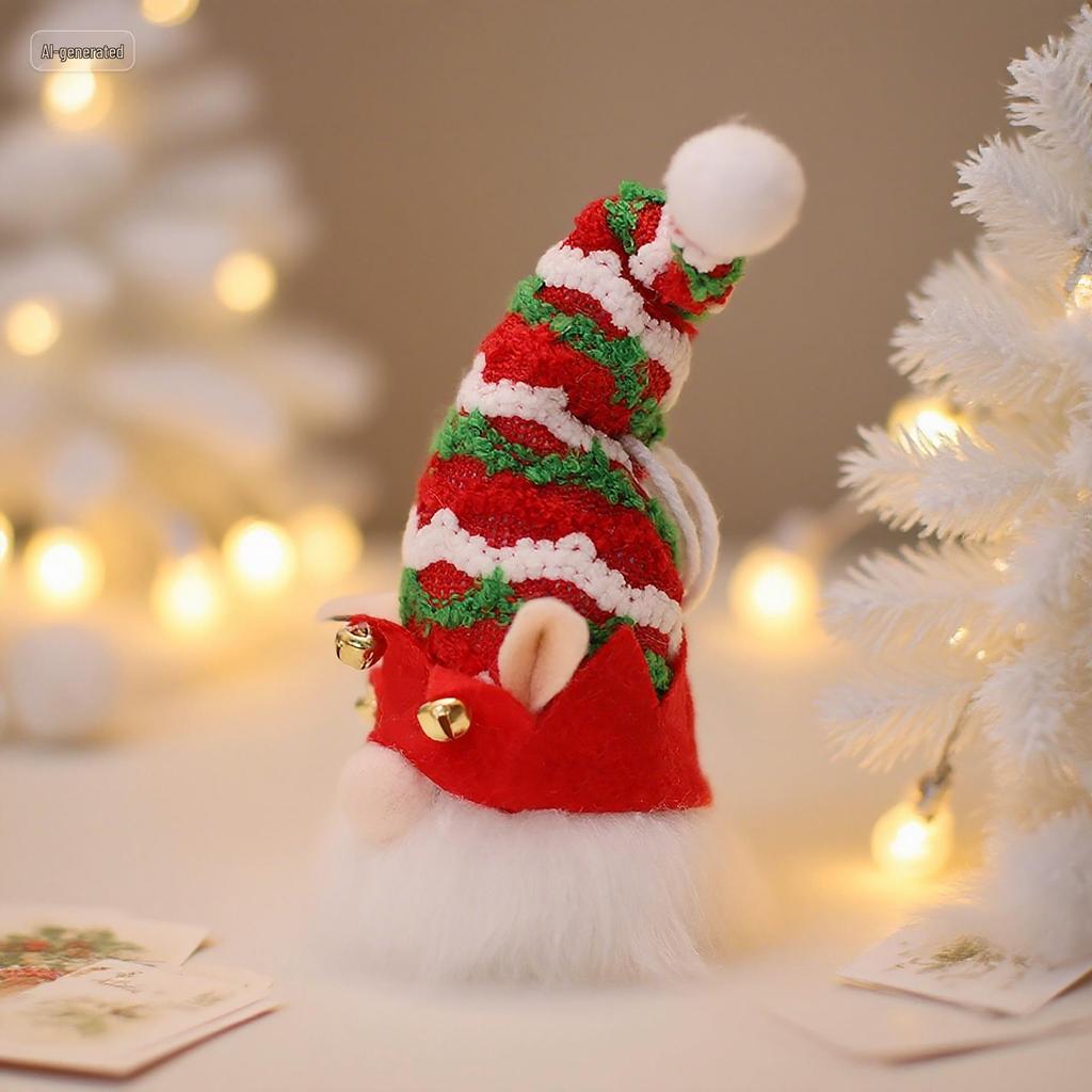 Týdenní vánoční svítící elfí panenka přívěsek figurka