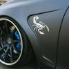 19.3X20cm Creative Scorpion Car Sticker Auto Body Window Decals Personalized Car Styling 3D Stickers Decoration Car Accessories