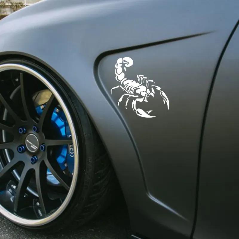 19.3X20cm Creative Scorpion Car Sticker Auto Body Window Decals Personalized Car Styling 3D Stickers Decoration Car Accessories