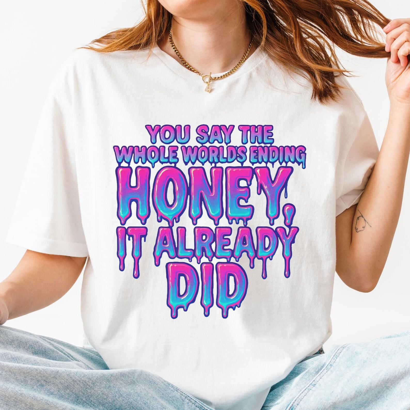 Sad Girl Vaporwave Tee: Bo Burnham Lyrics, Drippy Text Shirt L