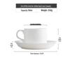 Gold Painted Jingdezhen Ceramic Cup with Lid - High Temp Bone China Tea Cup for Business Meetings and Home