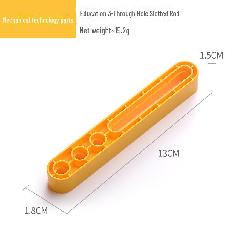 Kompatibilní stavební bloky s velkými částicemi: Příslušenství pro výuku mechanických převodů a robotů (9656 sypkých kusů)
