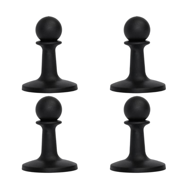 

4 шт. Наконечник от молнии для шеста навеса, наперсток для кемпинговой стойки, изоляционная пластиковая защита, для кемпинга на открытом воздухе