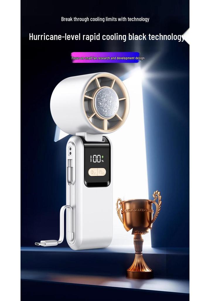 Handheld Ice Pack Mini Fan: Portable Outdoor Cooling Gadget