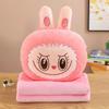 New Matte Labubu Fabric Pillow, Quilt, Air Conditioner Blanket, Car Cushion, Backpack, Hand-held Car Blanket