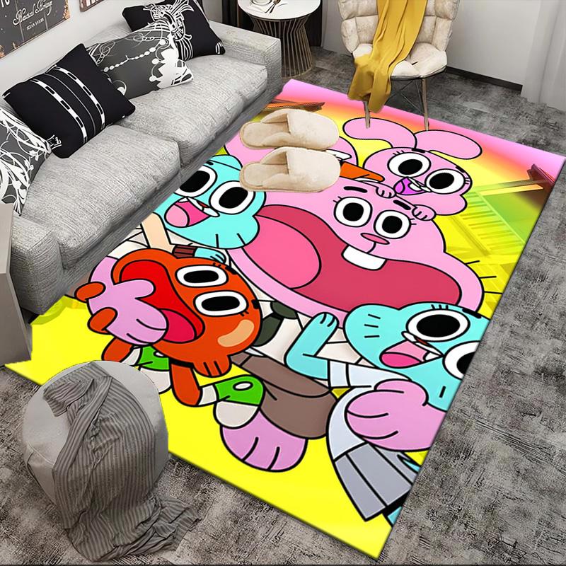 Gums Bunte Freunde Teppich für Innen- und Außenbereiche, Teppiche für Küchen, Häuser, Büros, Wohnzimmer, Heimdekoration, Weihnachtsgeschenk