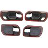 Carbon Fiber Inner Door Handle Bowl Cover Trim for 2019-2026 Chevy Silverado 1500/GMC Sierra 1500 for 2020-2026 Sierra/Silverado 2500 3500 HD
