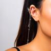 1 Pair Of Super Fairy Fairy Butterfly Tassel Earclip Female, With A Sense Of Niche Design Angel Wing Earbone Clip Without Ear Holes