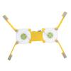 Laptop Cooling Pad USB Foldable Radiator Cooler Stand Light Portable with AntiSkid Mount(Jaune )