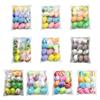 12Pcs Easter Colorful Eggs DIY Party Decorative Holiday New Year Party Decor