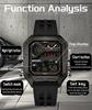 SANDA 6278 Multi functional Square Fashion Electronic Watch Top Men's Watch Waterproof Sports Outdoor Alarm Clock Men's Watch