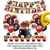 Casino Poker Chips Theme Birthday Party Decorations Playing Cards Money Golden Glitters Red Curtain BalloonS Cake Topper Banner
