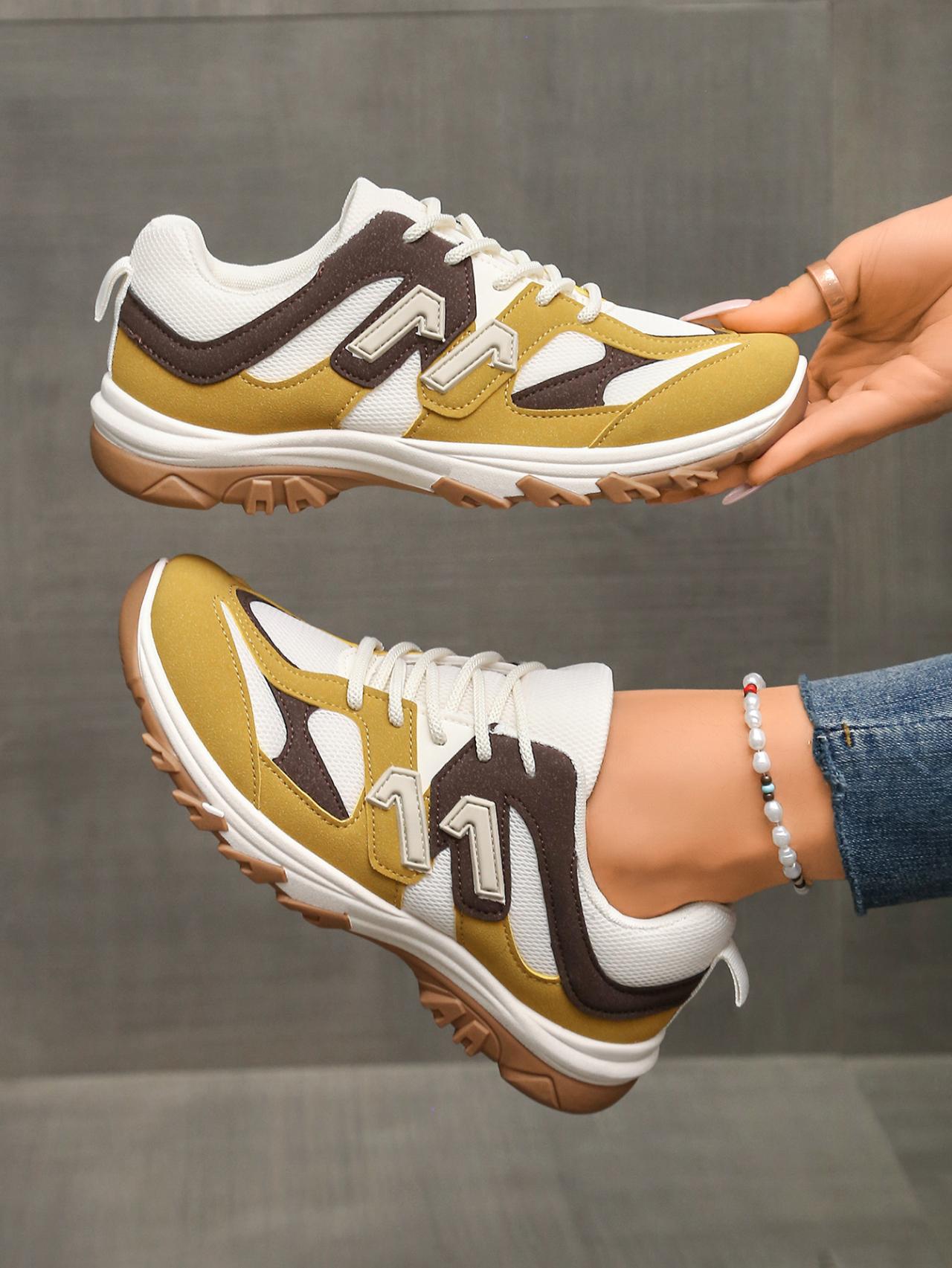 

Мода Модные Увеличивающие рост Немецкие Тренировочные Туфли Женские Мягкая Подошва Повседневная Спортивная Обувь Весна Новый Стиль Удобные 35 жёлтый