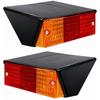 Tail Lights Assemblies with 12v Bulbs Suitable for Suitable for Deutz Fahr Tractors D2506 D3006 D4006 D4506 D5006 D5206