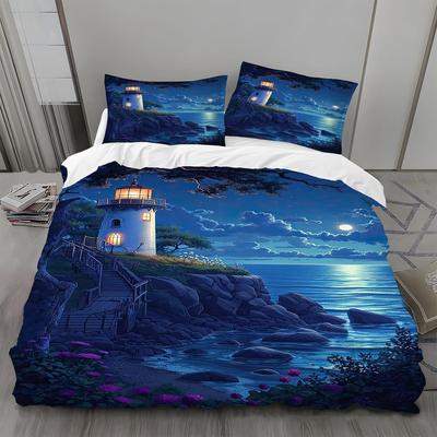Personalized Duvet Cover Coastal Style Or Personalised Photo Bedding Set Custom Photo Ultra Soft Quilt Cover + Pillowcase