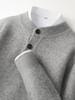 Herren Winterwolle Henley Pullover - Dick gestrickter Pullover für Herbst & Winter