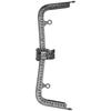 Metal Purse Frame DIY Kiss Clasp Lock Retro Embossed Handle Hardware Accessories 20cmGun Black