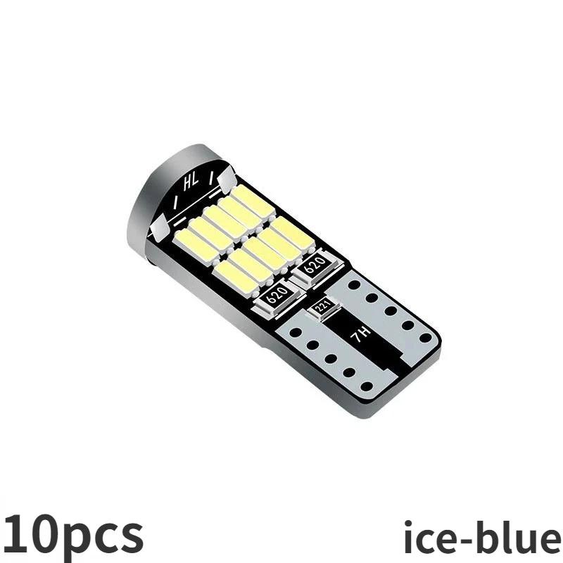 10pcs T10 Led Canbus No Error Car Interior Light T10 26 SMD 4014 Chip Pure White Instrument Lights B Car Parking Position Lights