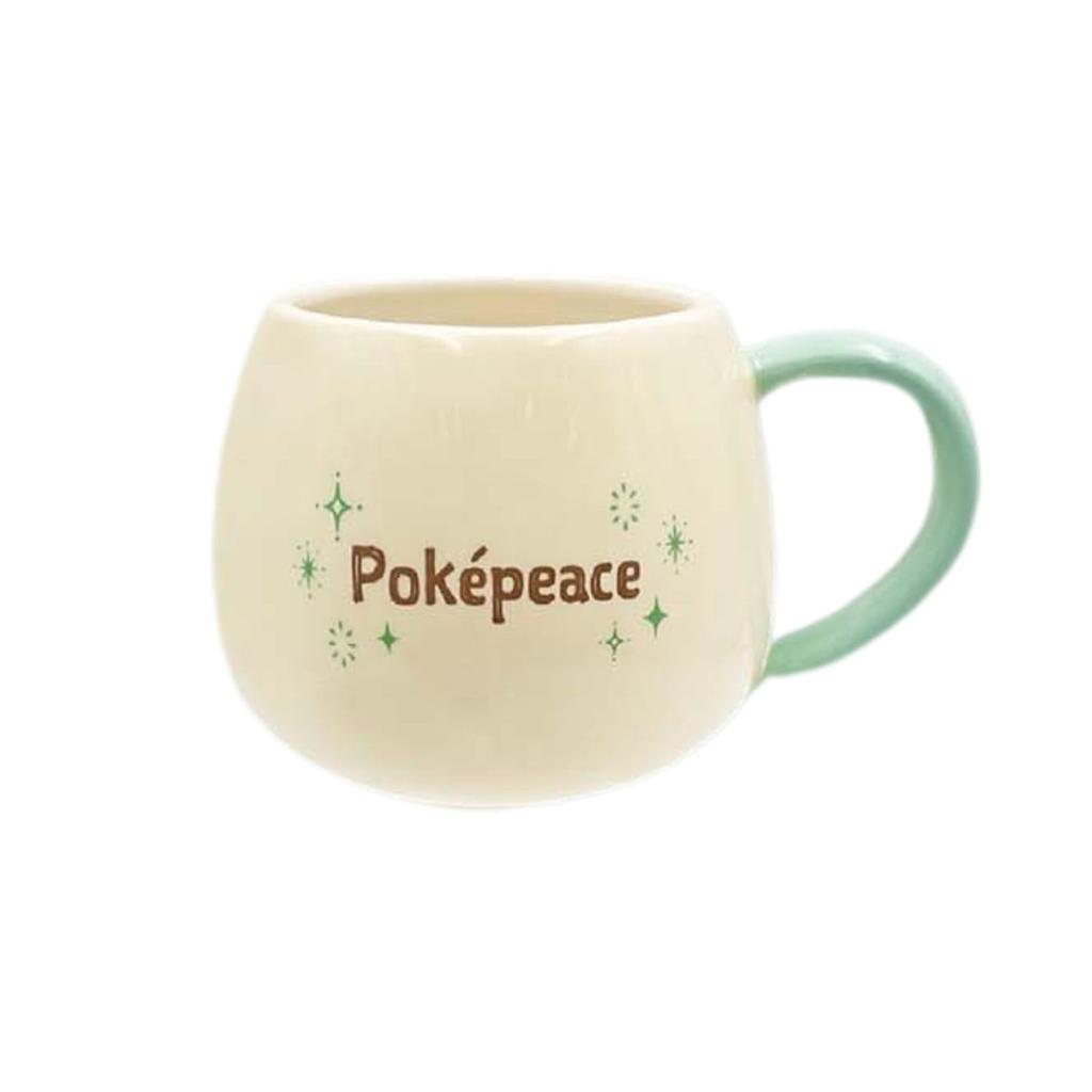 Marimo Craft Face W115 x H80 x PokéPeace Mug, Pokémon, Rowlet, D85mm, PKP-196