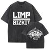 Washed Vintage Rock Band Limp Bizkit Significant Other Print T-shirts  Women Hip Hop Retro Oversized Short Sleeve T Shirts