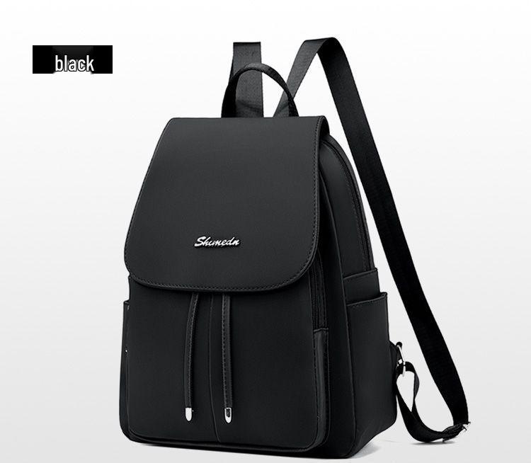 Women's Travel Double Shoulder Backpack - Oxford Cloth, Customizable Label