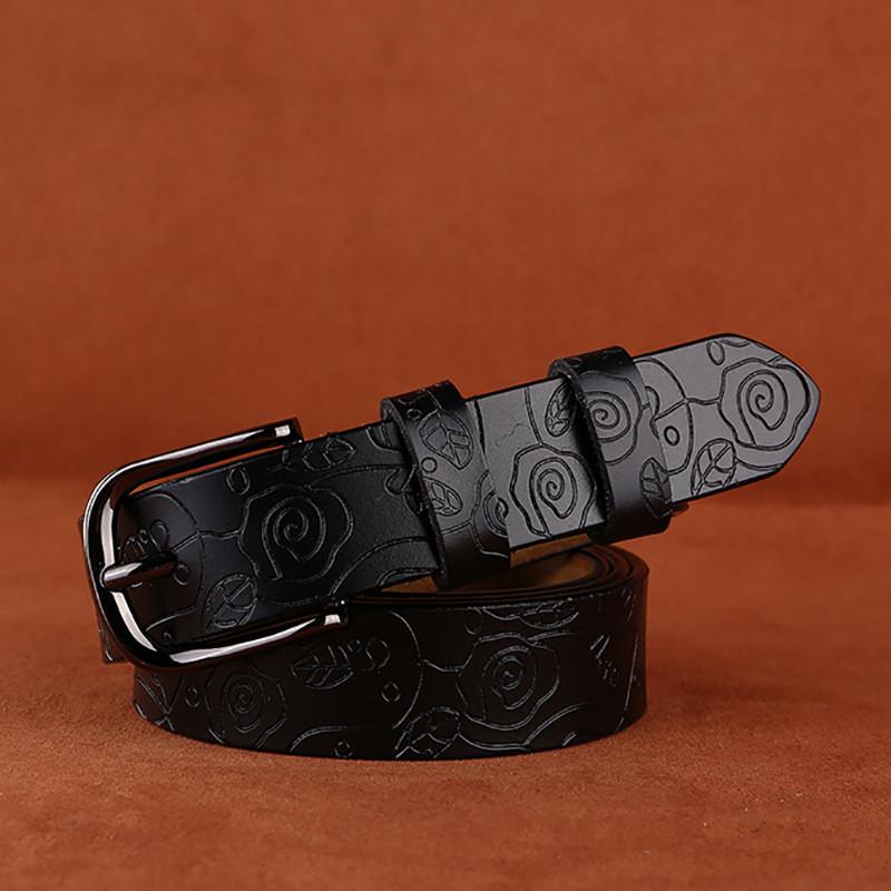 Casual Leather Girl Belt Simple Pattern Alloy Closure Daily Fashion Decoration