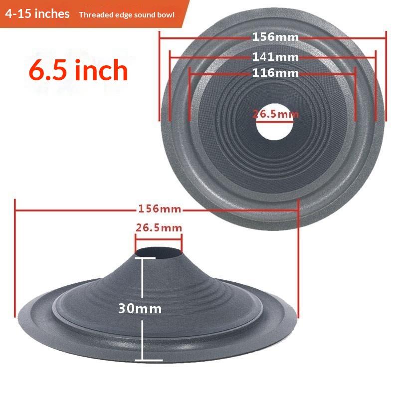 1 Pezzo Cono di Carta Woofer per Altoparlante 4/5/6.5/8/10/12 Pollici Kit di Riparazione Bobina Mobile con Sospensione in Schiuma Per Home Theater Studio Sistema Fai da Te