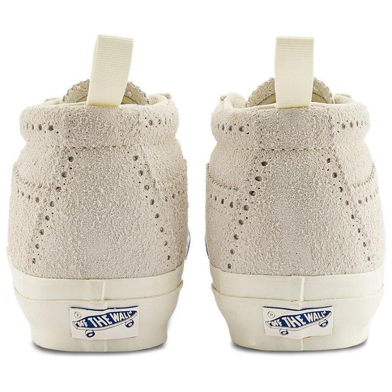 Vans SK8 MID Top Skateboard Shoes Unisex White Blue Sneakers VN000S67CDA