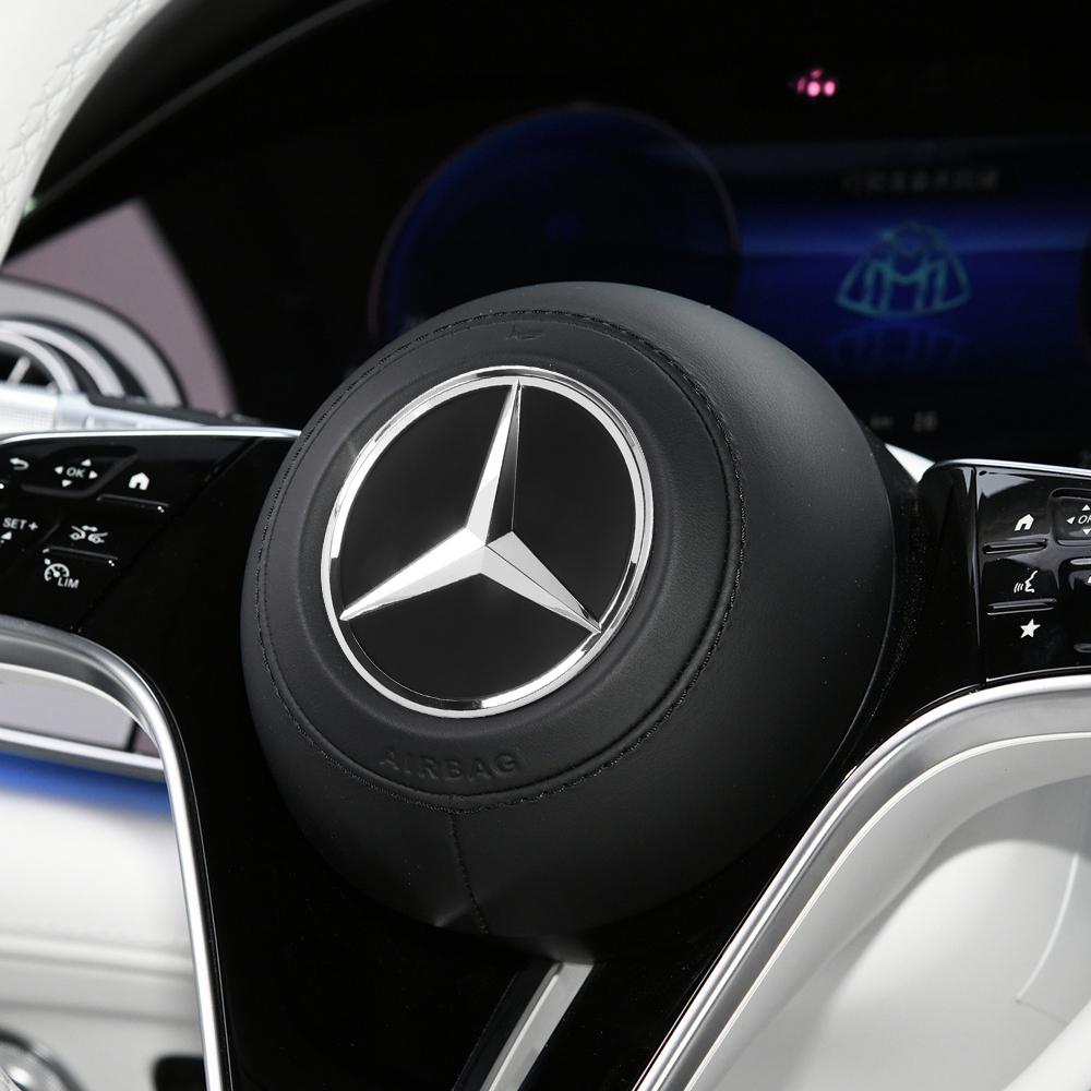 Aluminum Car Steering Wheel Center Badge Sticker Star Logo Emblem For Mercedes Benz G S R C E B A Class GLK C180 E300 S200 W206