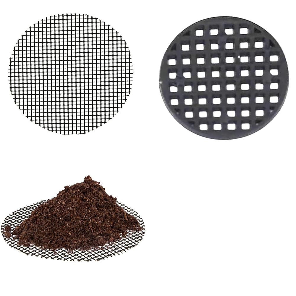 100 Pieces Set Bonsai Pots Mesh Pad Flower Pot Drainage Mat