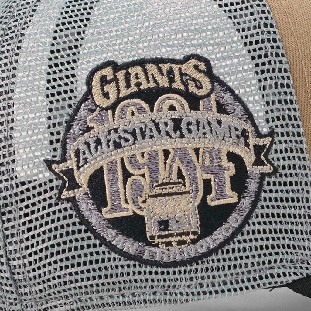 New Era 9FORTY AFrame Strap Mesh Cap 15352390 NER37C5871 SF Khaki New Era Mesh Cap 9FORTY MLB ONSPOTZ Special Order SIDE PATCH UNDER VISOR MLB San